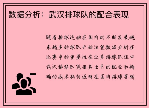 数据分析：武汉排球队的配合表现